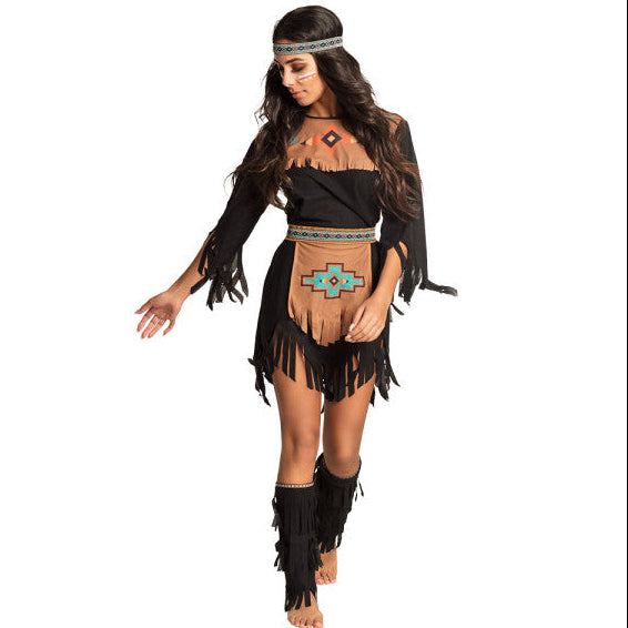 Wild She-Wolf Native American Inspired Women's Costume Dress - Size 36/38